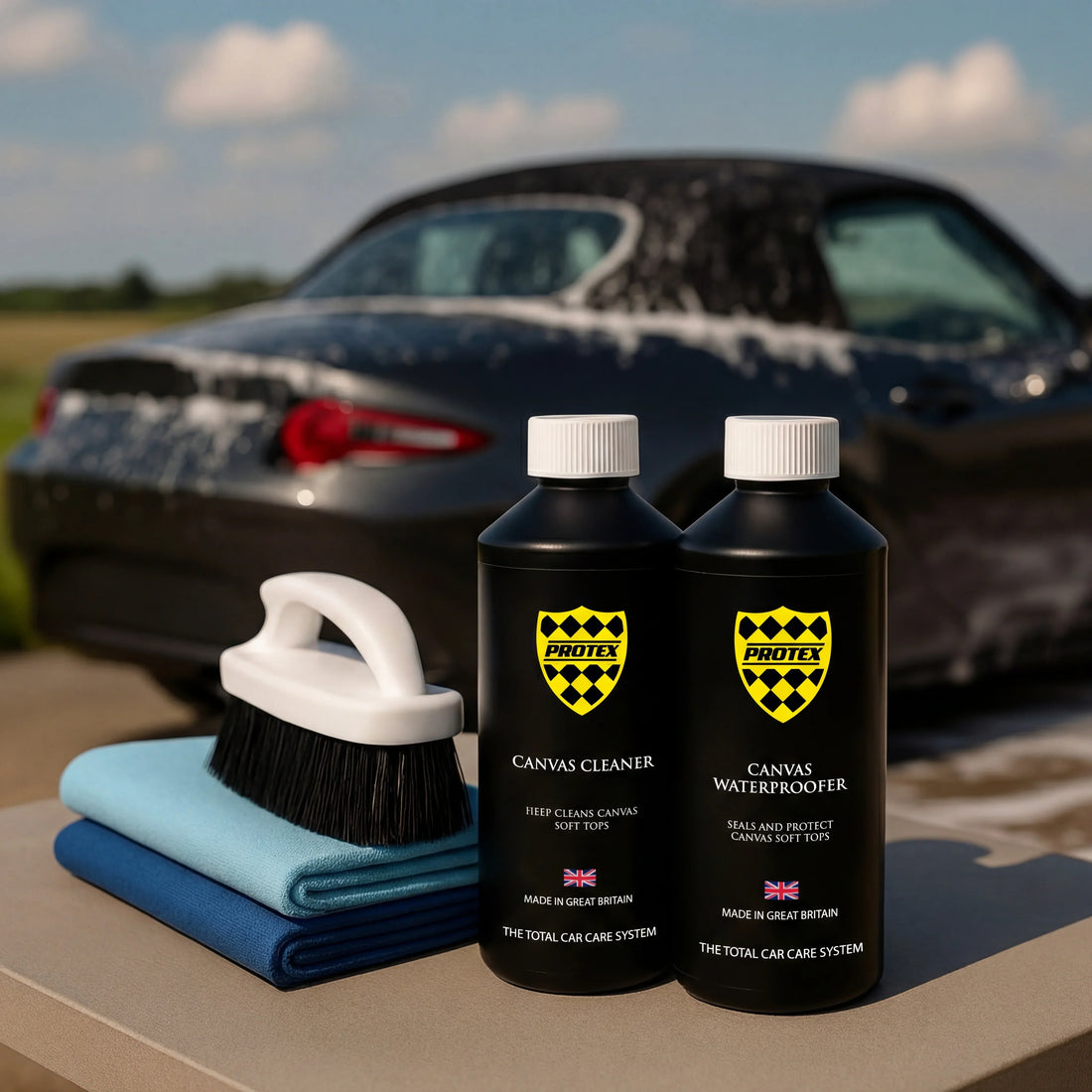 How To Clean And Waterproof Your  VW Beetle Convertible Soft Top