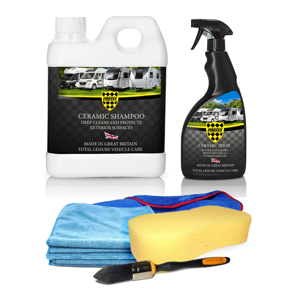 Protex Caravan & Motorhome Ceramic Shampoo & Spray Advanced Complete Kit