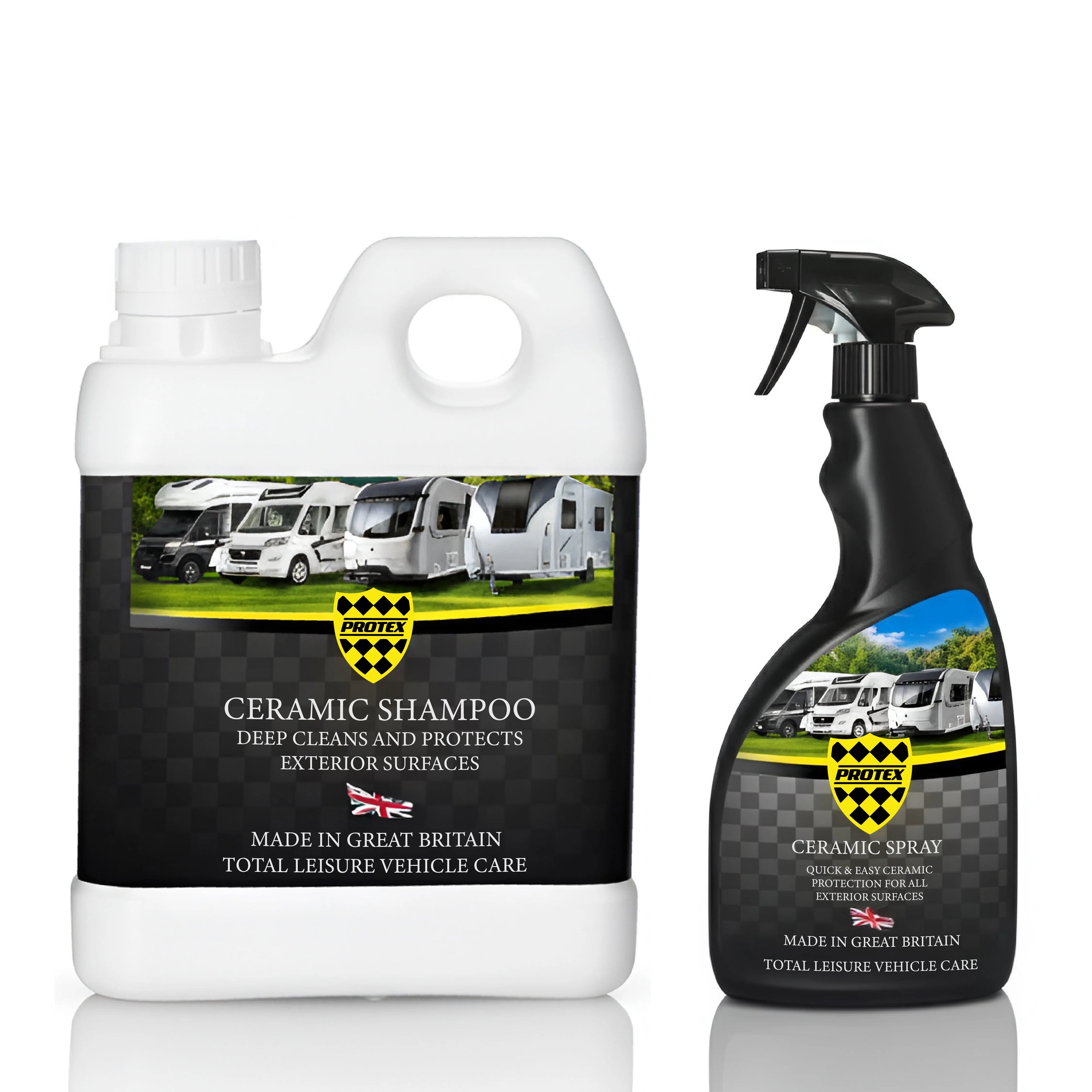 Protex Caravan & Motorhome Ceramic Shampoo & Spray Kit