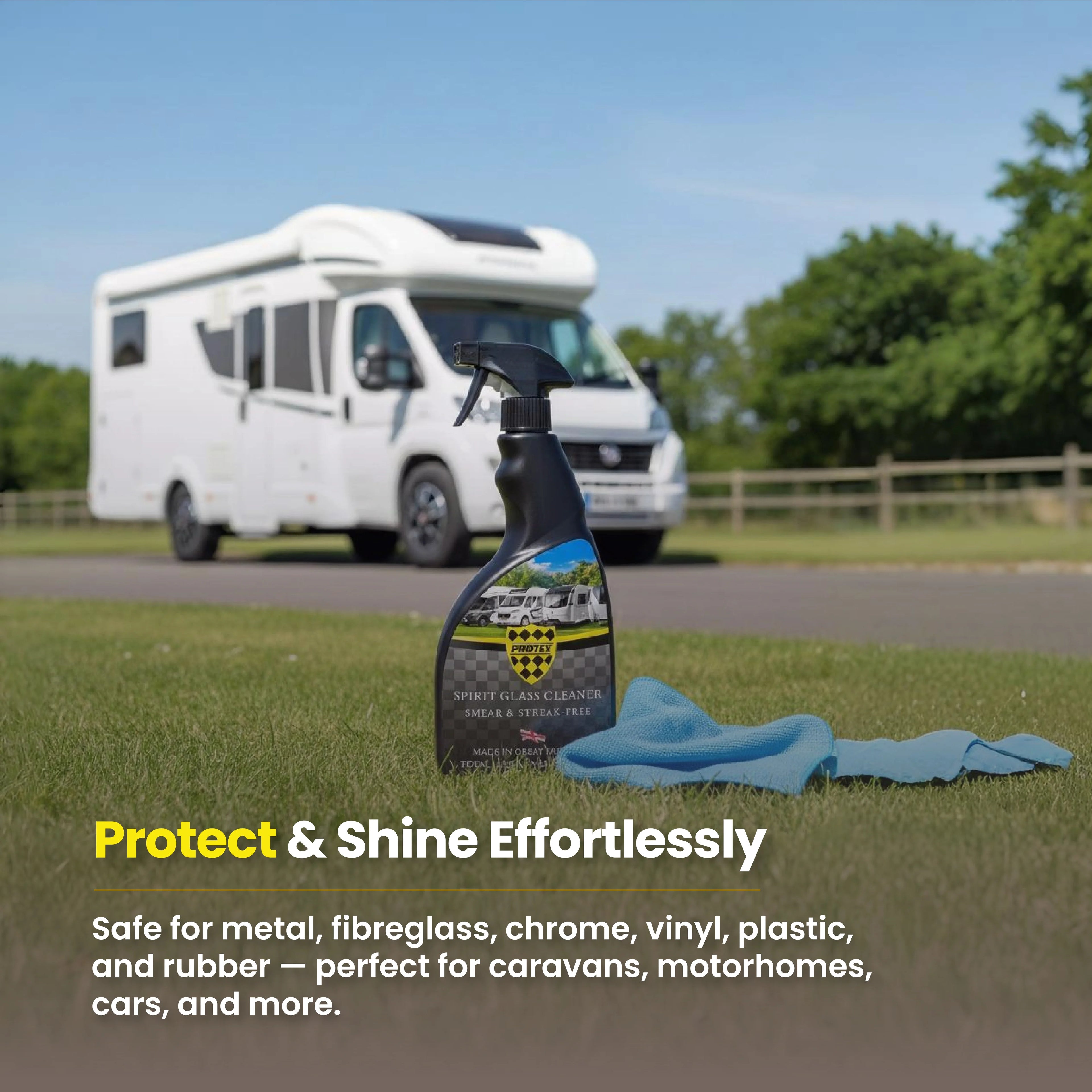 Protex Caravan & Motorhome Spirt Glass Cleaner 750ml