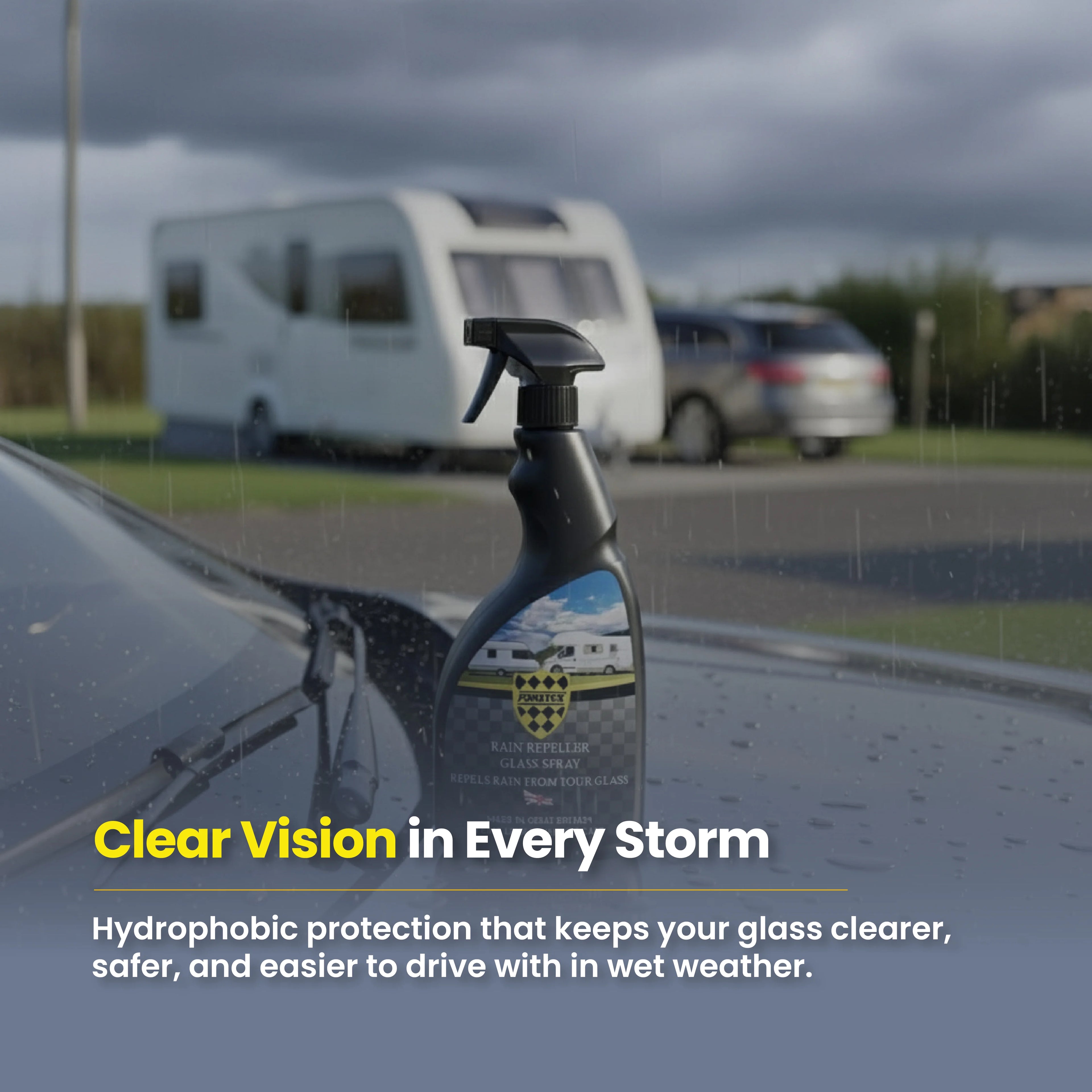 Protex Caravan & Motorhome Rain Repeller Glass Spray 500ml