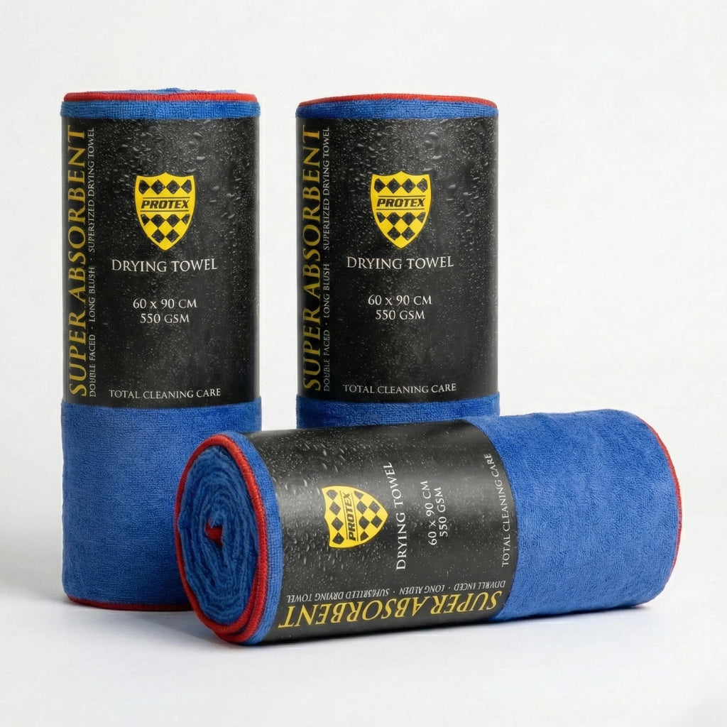 Protex Extra Large Super Absorbent 550gsm Microfiber Drying Towel 60 x 90 cm (3 Pack)