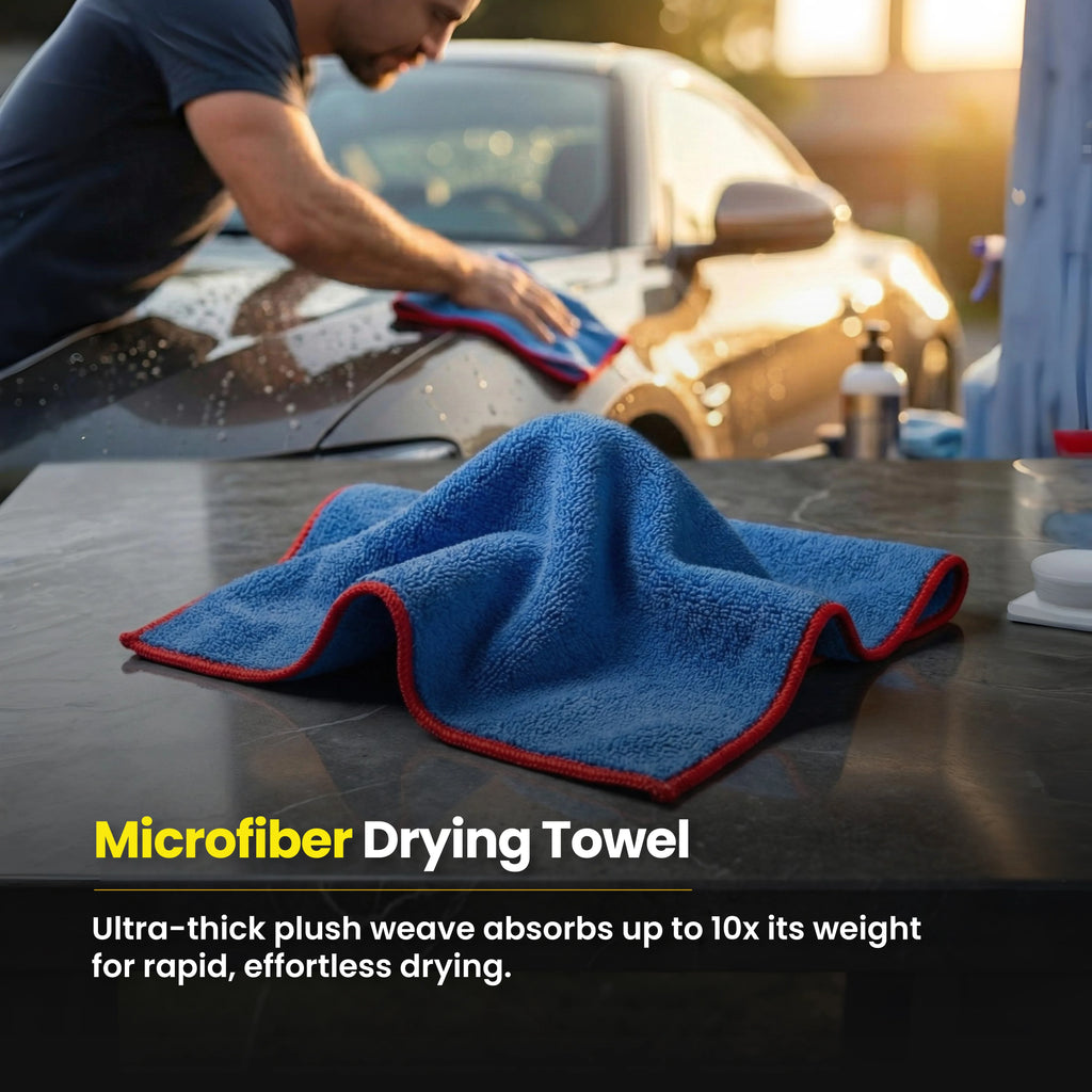 Protex Extra Large Super Absorbent 550gsm Microfiber Drying Towel 60 x 90 cm (3 Pack)