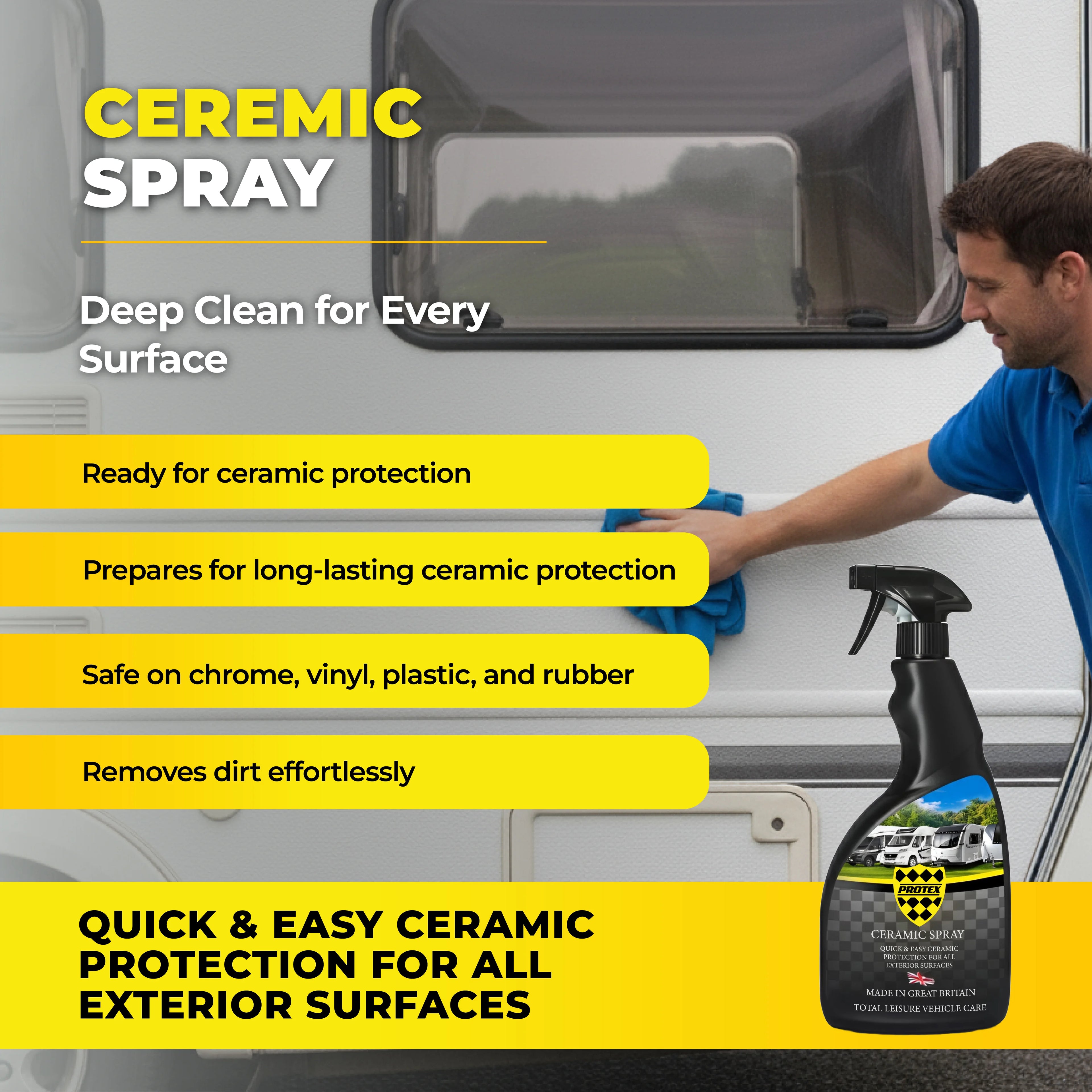 Protex Car Ceramic Shampoo & Spray Kit