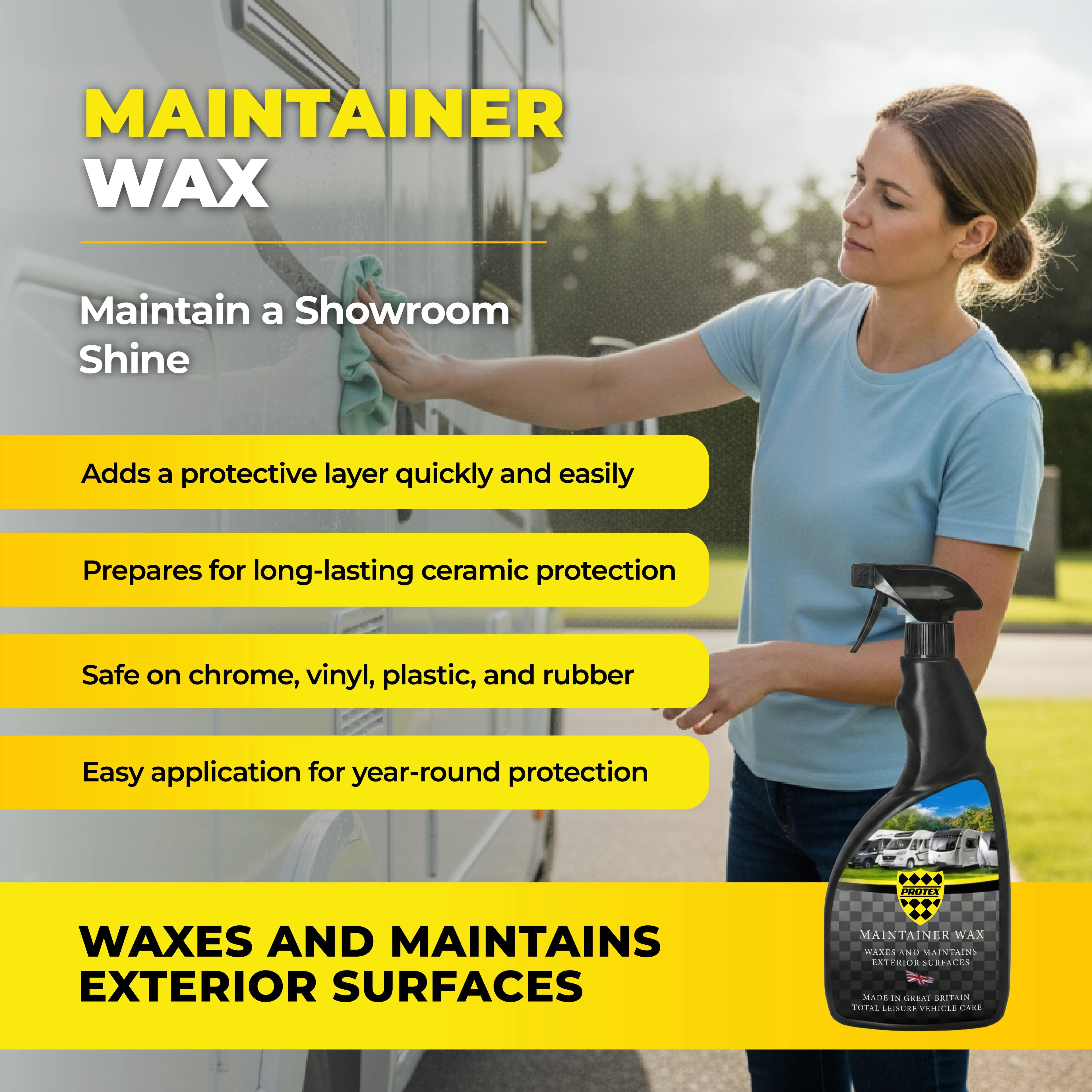 Protex Caravan & Motorhome Maintainer Wax 750ml