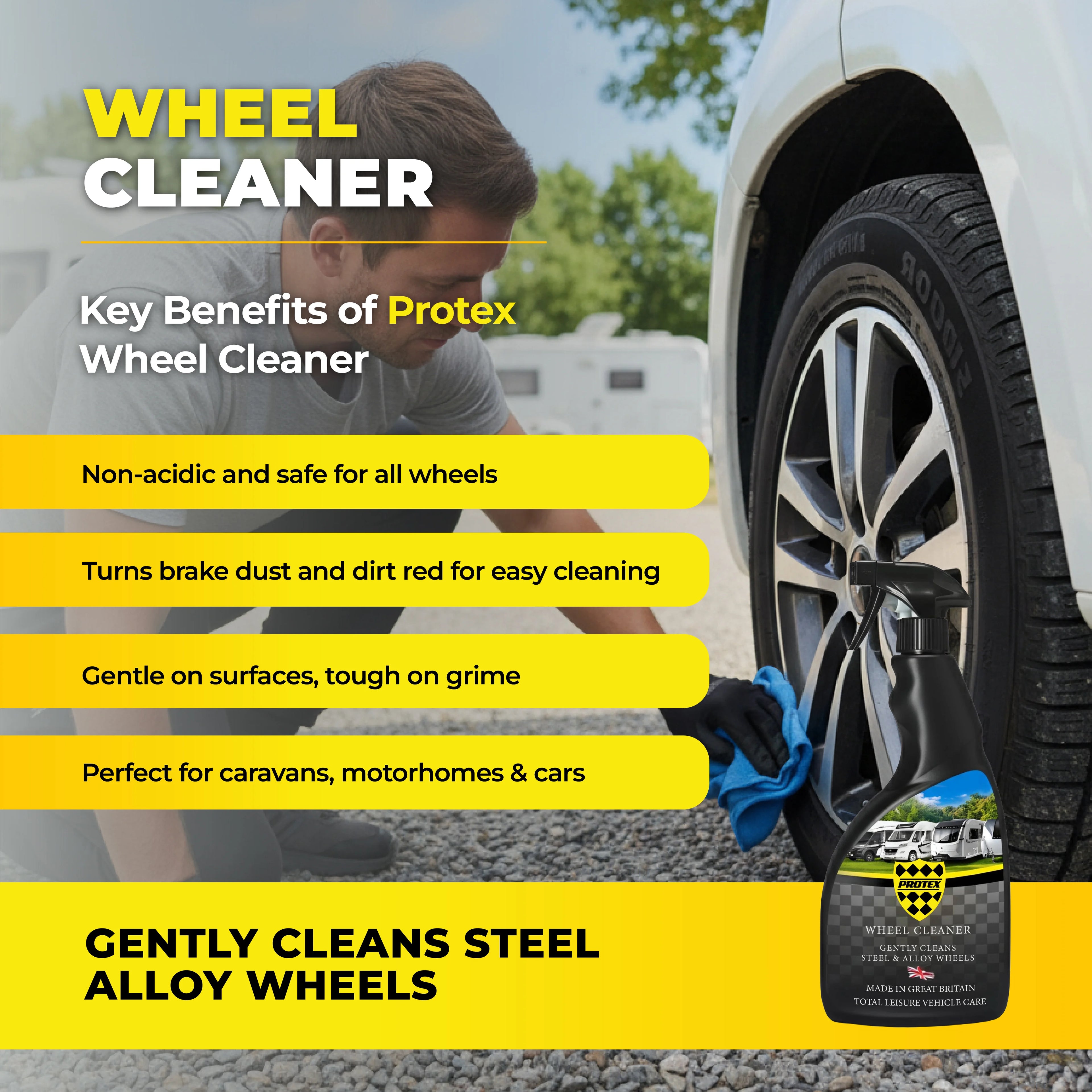 Protex Caravan & Motorhome Wheel Cleaner 750ml