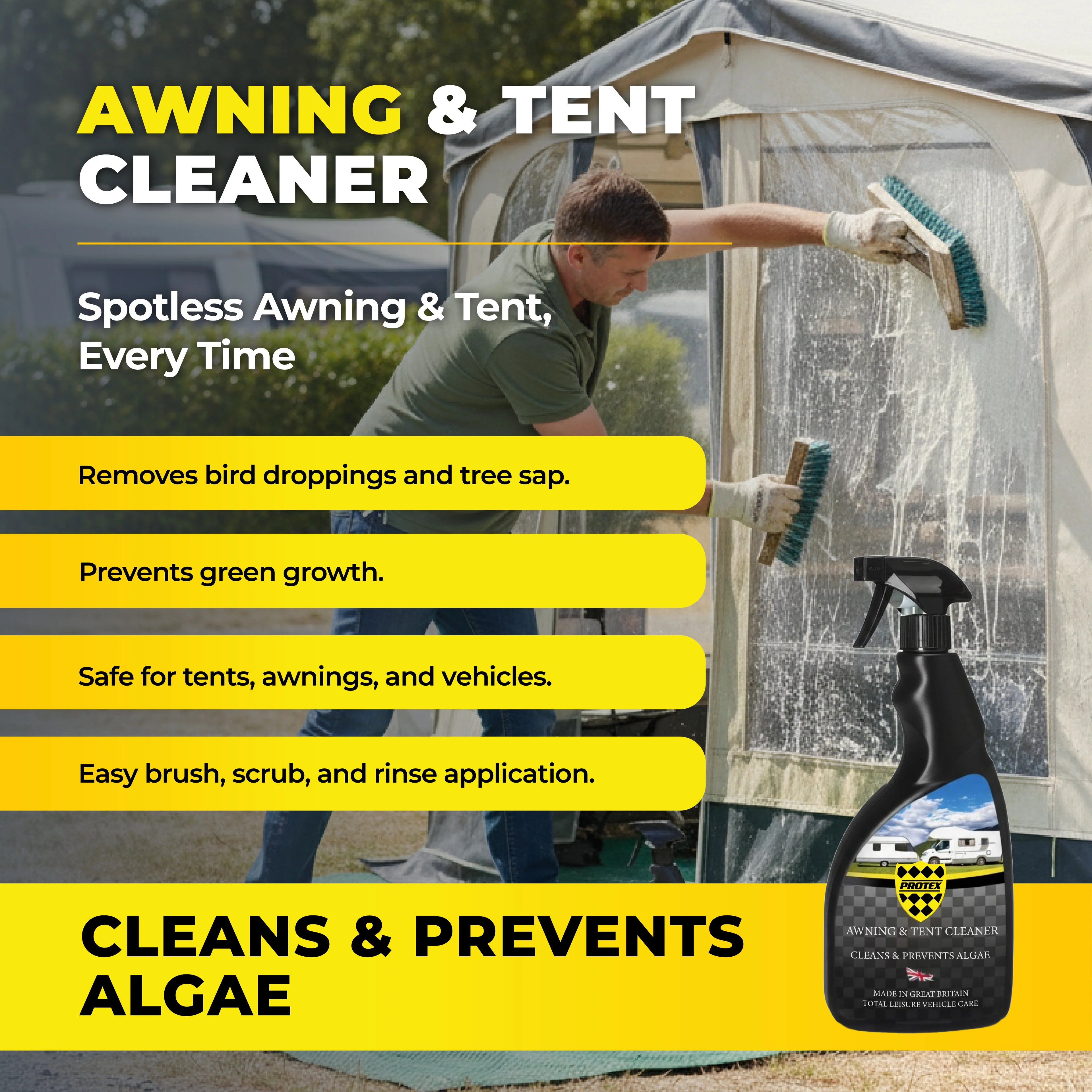 Protex Caravan & Motorhome Awning & Tent Cleaner 500ml