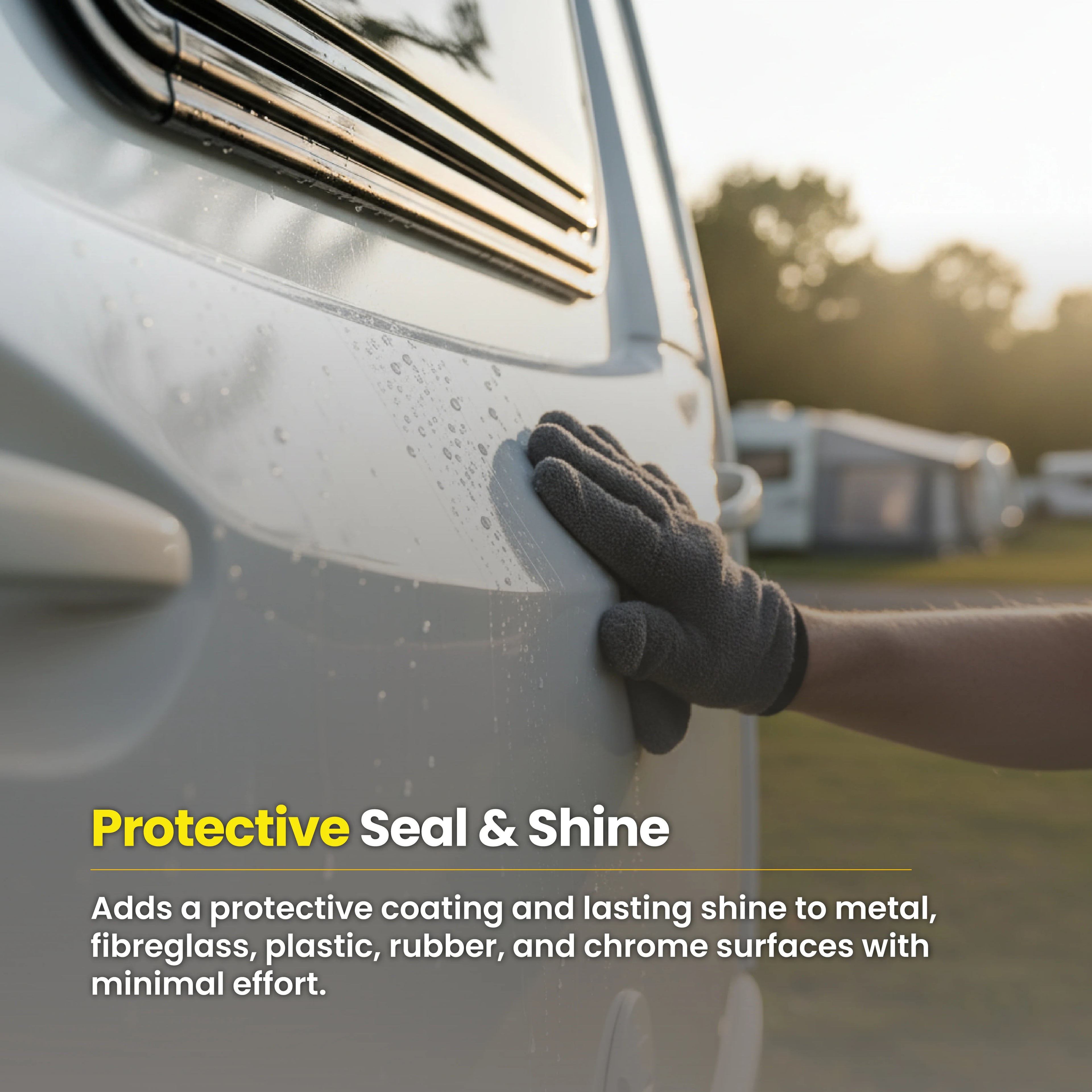 Protex Caravan & Motorhome Cleaning Kit - Hi Foam Cleaner Concentrate 1 Ltr. & Protective Seal & Shine 1 Ltr.