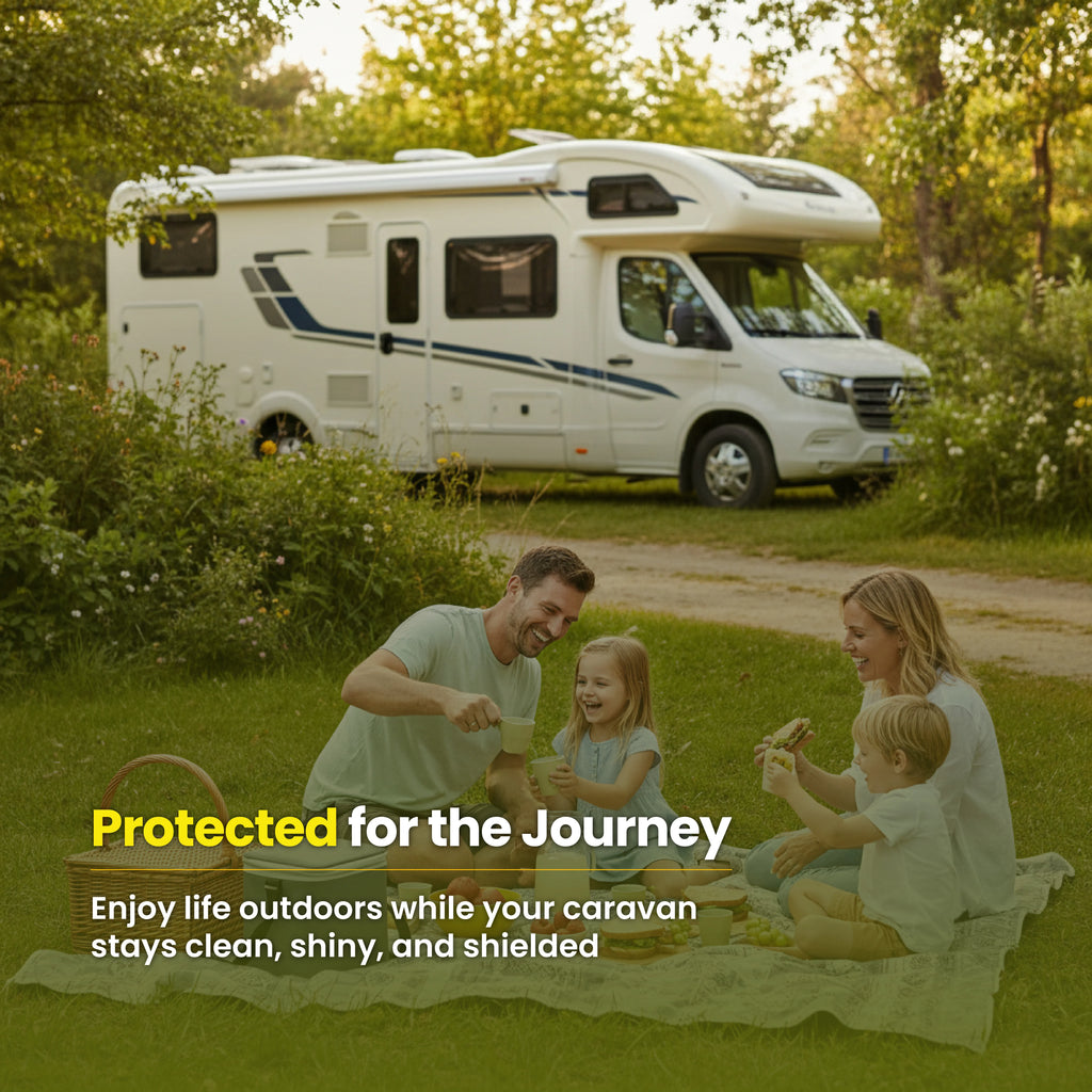 Protex Caravan & Motorhome Cleaning Kit - Hi Foam Cleaner Concentrate 1 Ltr. & Protective Seal & Shine 1 Ltr.