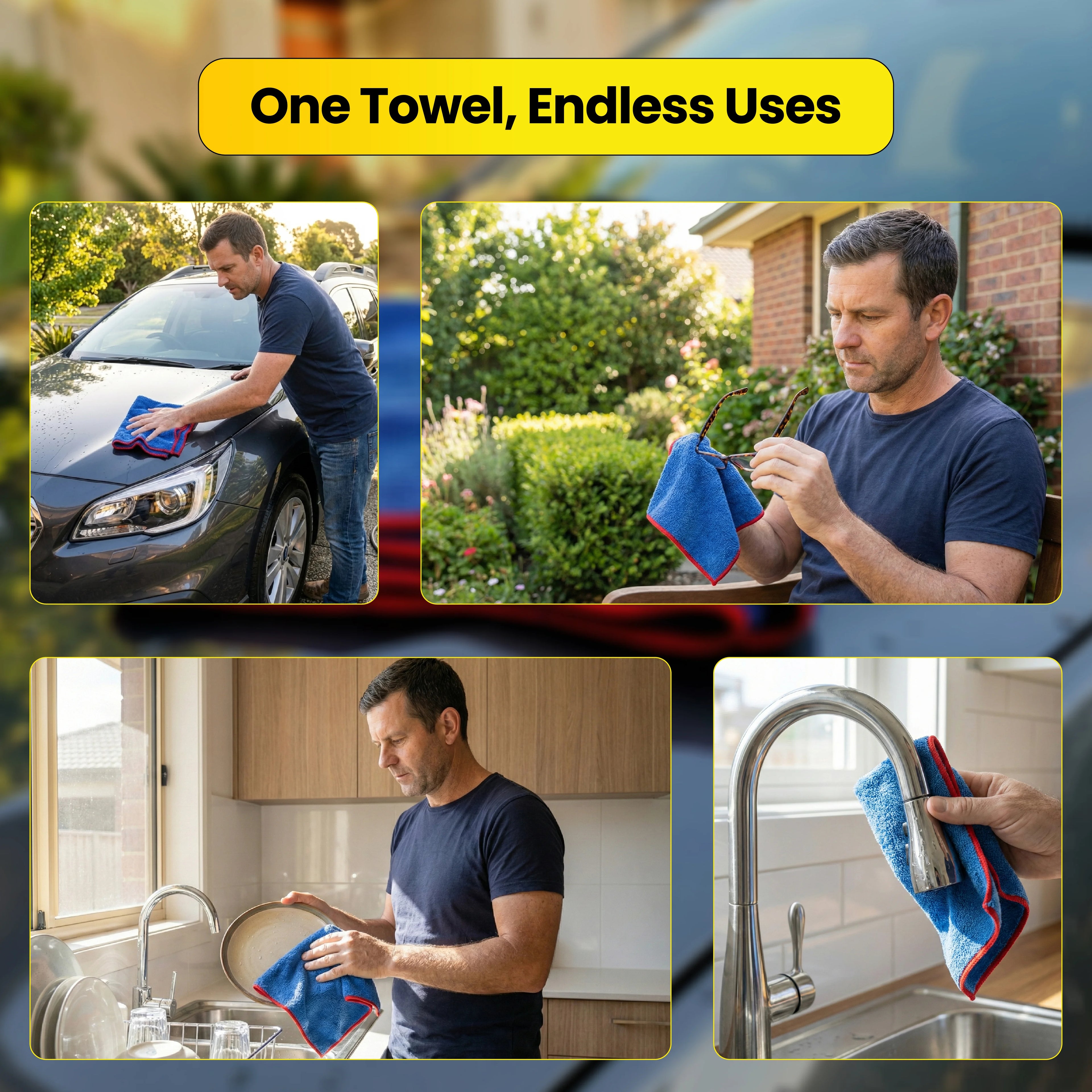 Protex Extra Large Super Absorbent 550gsm Microfiber Drying Towel 60 x 90 cm