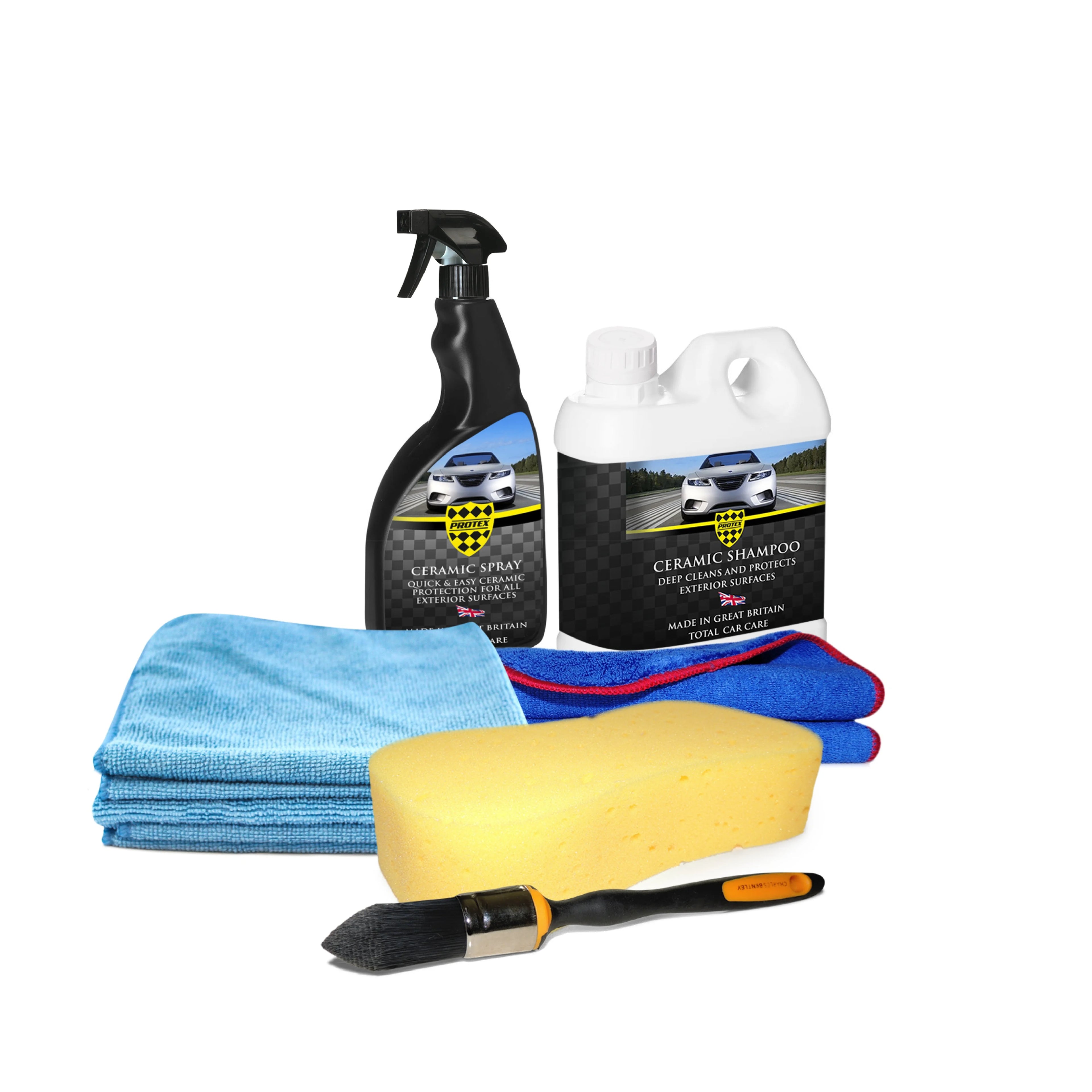 Protex Car Care Ceramic Shampoo & Spray Advanced Complete Kit