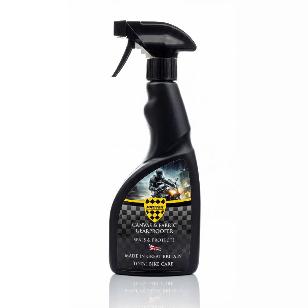Protex Canvas & Fabric Waterproofer Spray for Bikes & Outdoor Gear –Protection for Motorcycle Seats, Saddlebags, Covers & Textile Gear – Repels Water & Dirt, Long Lasting Fabric Protector - 500ml