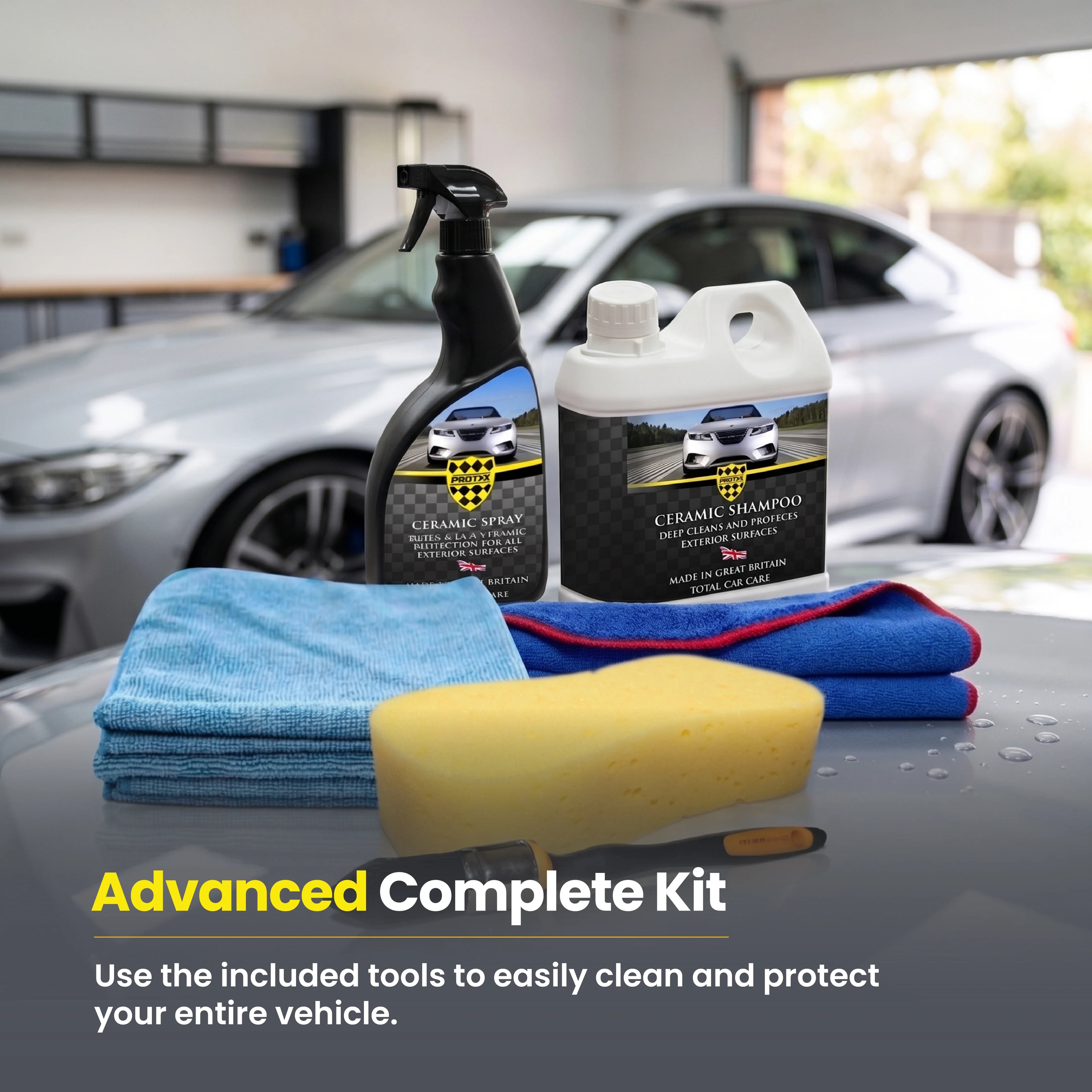 Protex Car Care Ceramic Shampoo & Spray Advanced Complete Kit