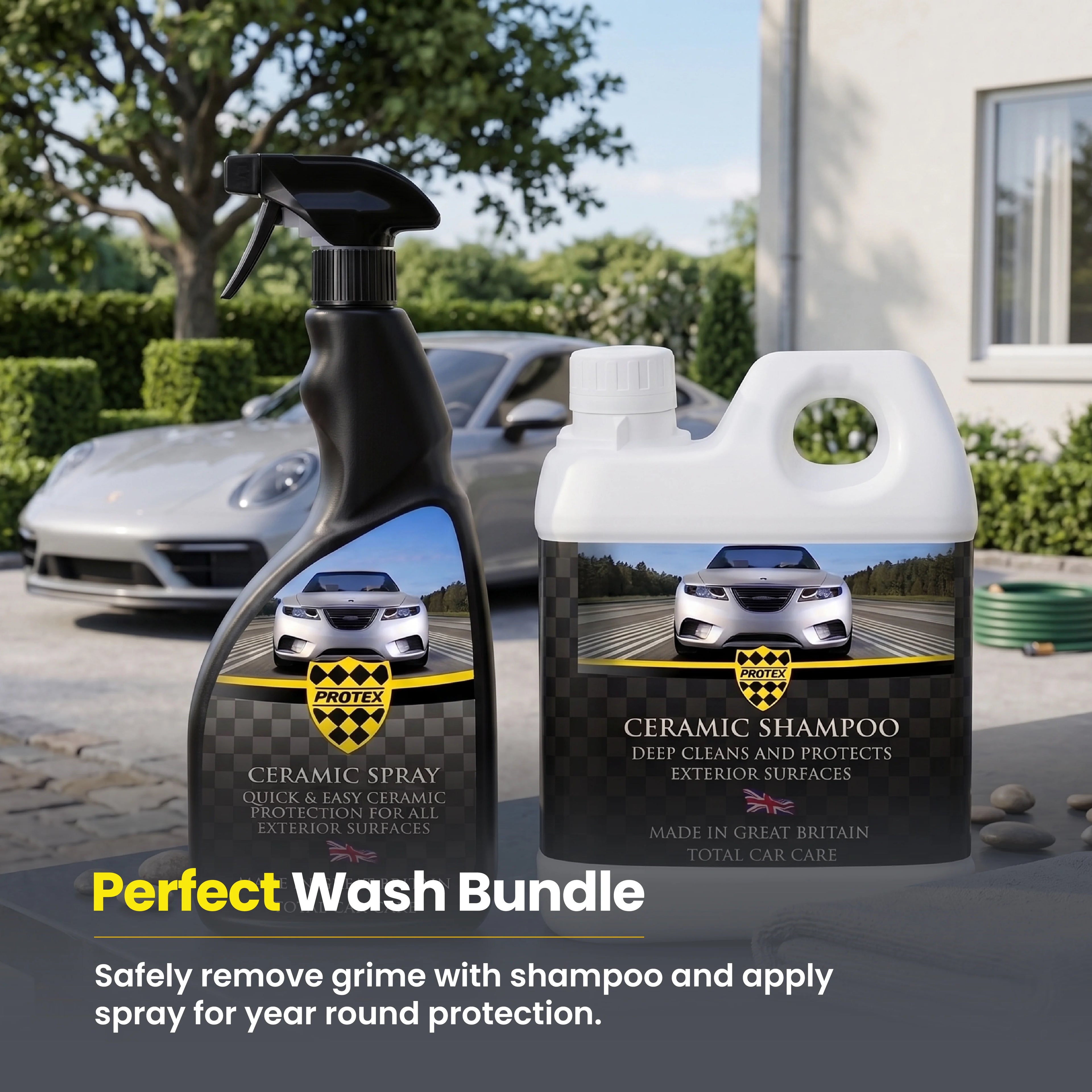 Protex Car Ceramic Shampoo & Spray Kit