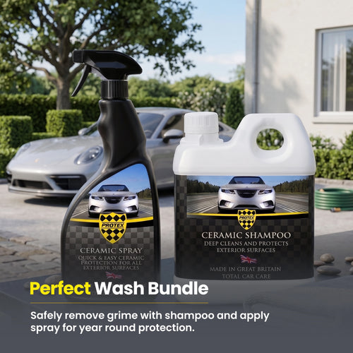 Protex Car Ceramic Shampoo & Spray Kit