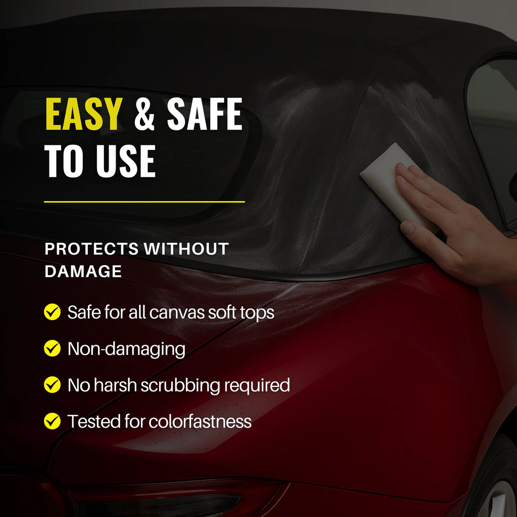 Protex Convertible Soft Top Canvas Cleaner & Waterproofer 500ml - COMPLETE KIT