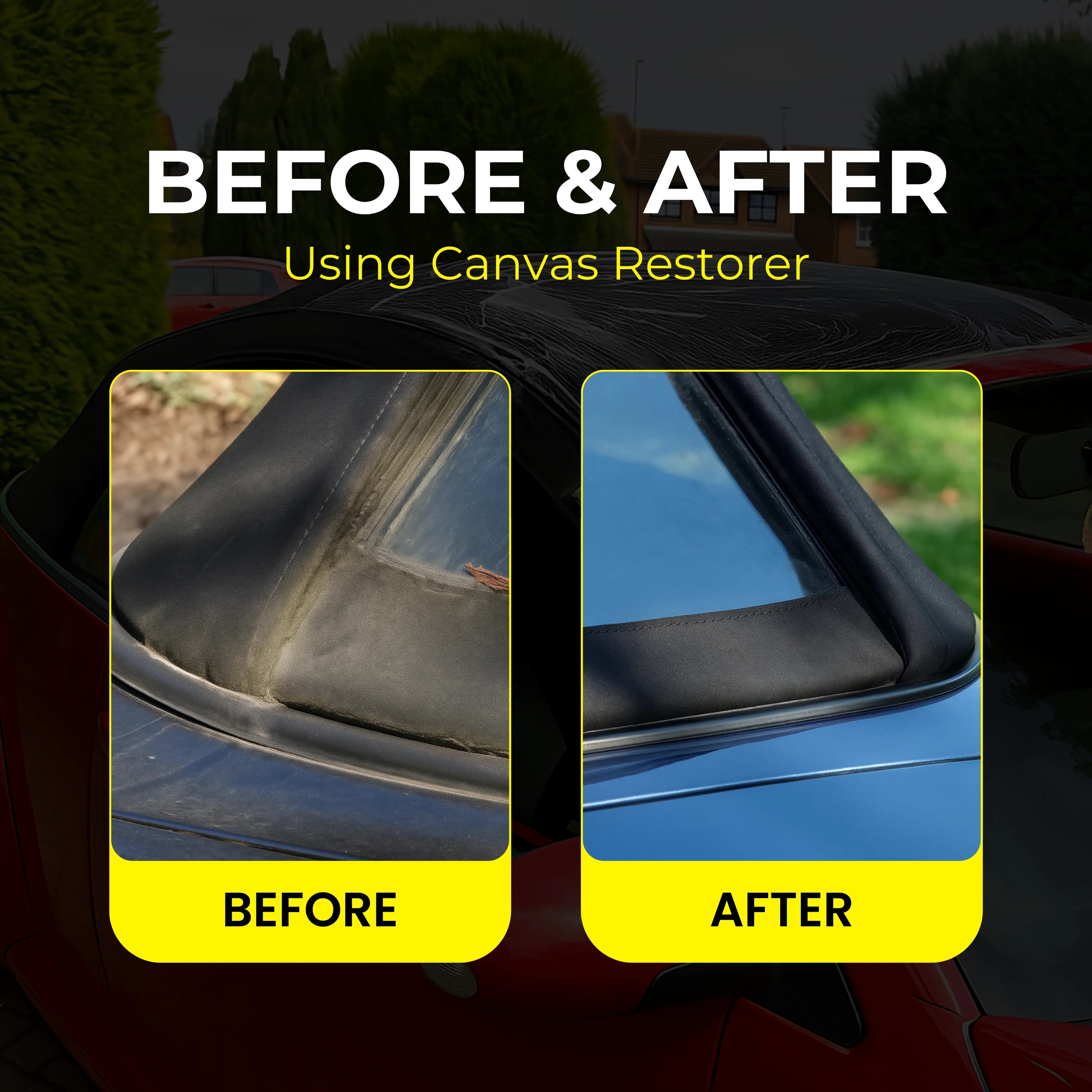 Protex Convertible Soft Top Canvas Restorer BLACK 500ml