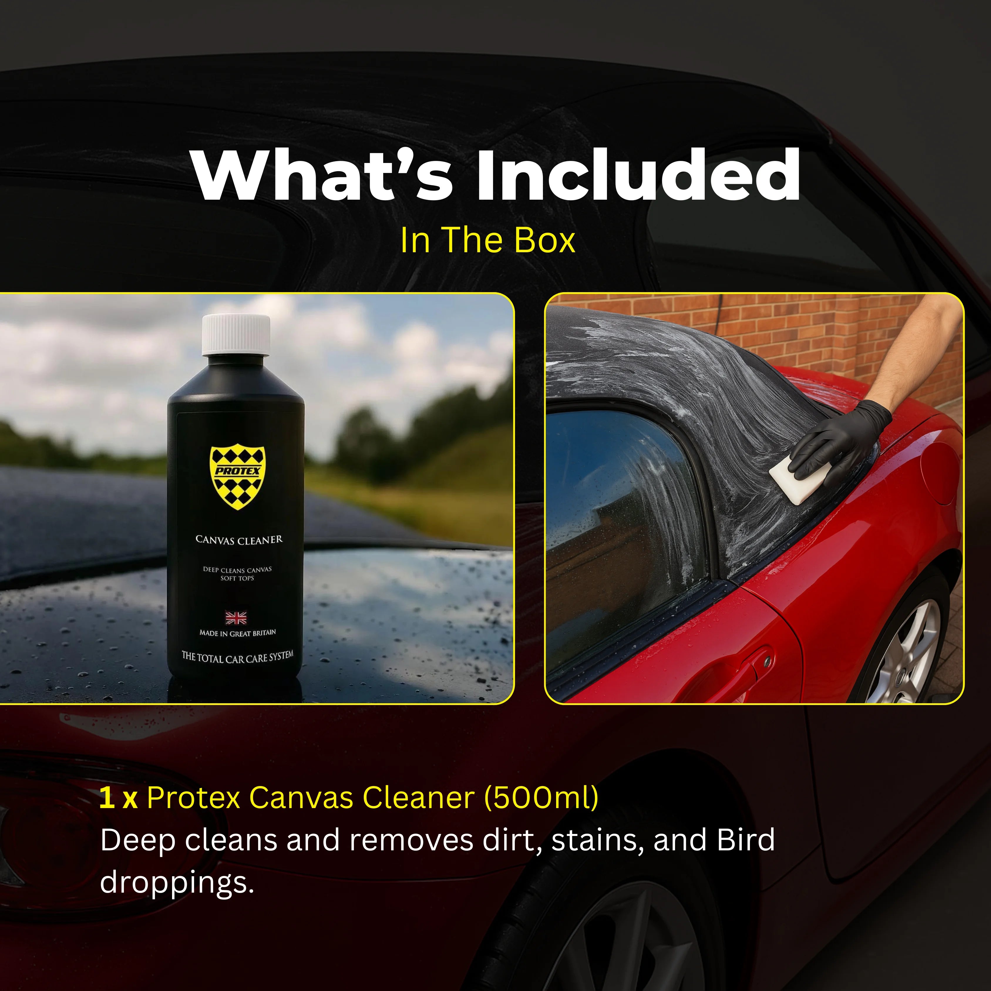 Protex Convertible Soft Top Canvas Cleaner 500ml