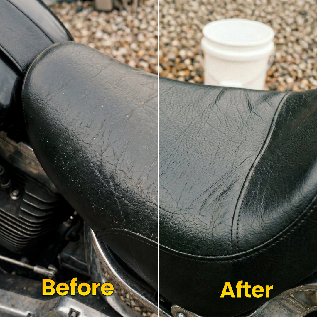 Protex Leather Cleaner & Conditioner, Conditions & Protects Motorcycle & Car Leather Seats, Saddlebags & Gear Restores Natural Leather Oils & Deeply Nourishes Surfaces – Prevents Cracking Fading-125ml