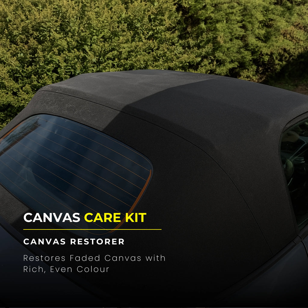 Protex Convertible Soft Top Canvas Cleaner/Restorer(BLACK)/Waterproofer 1Ltr. - COMPLETE KIT