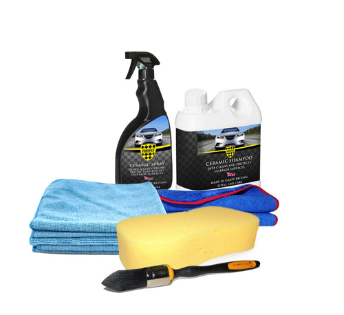 Protex Car Ceramic Shampoo & Spray Complete Kit