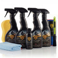 Protex All-in-One Motorcycle Care Kit Ceramic Wash, Ceramic Spray Coating, Rain Repellent Visor Spray, Leather Cleaner & Conditioner & Fabric Waterproofer