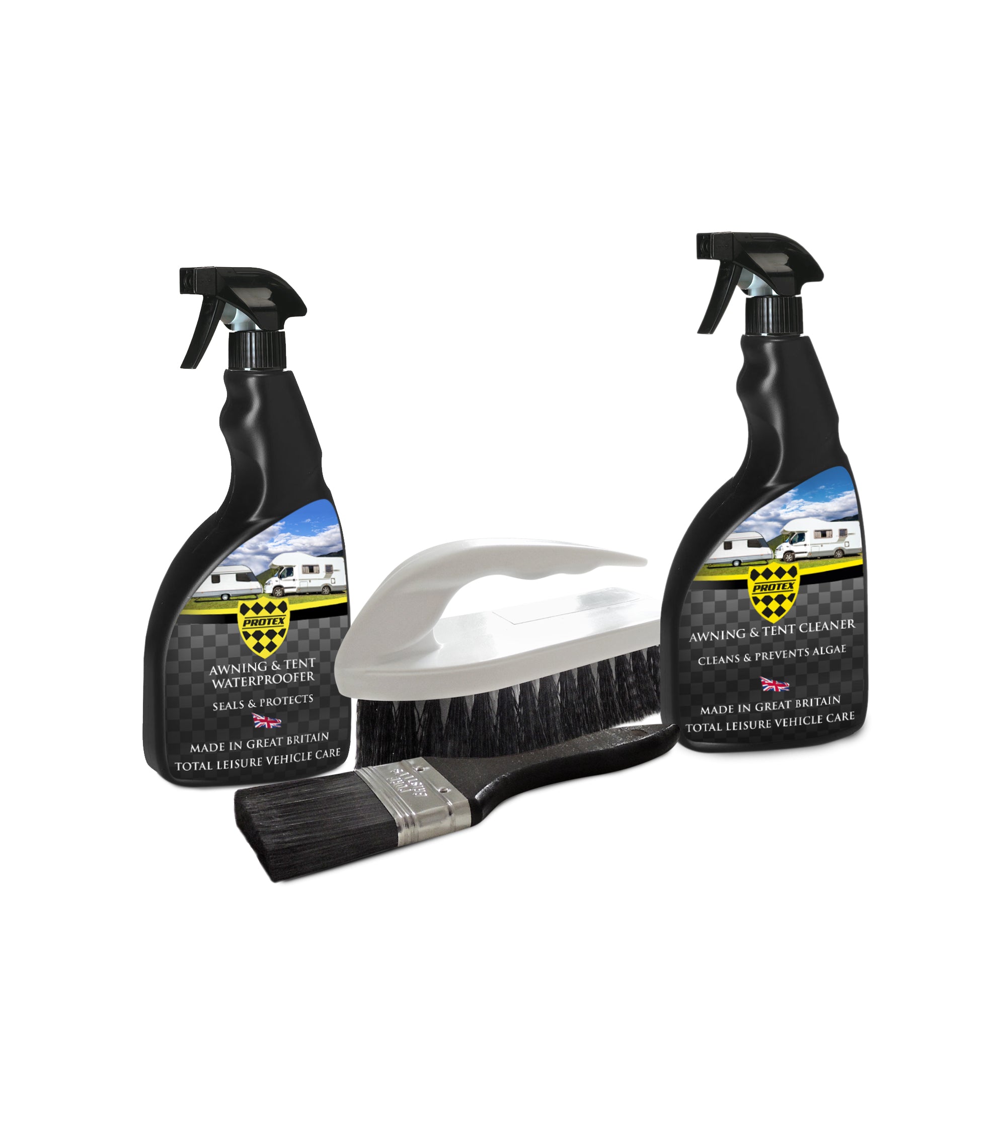 Protex Caravan & Motorhome Awning & Tent Care Kit - Awning & Tent Cleaner & Awning & Tent Waterproofer 500ml